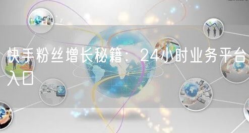 快手粉丝增长秘籍：24小时业务平台入口