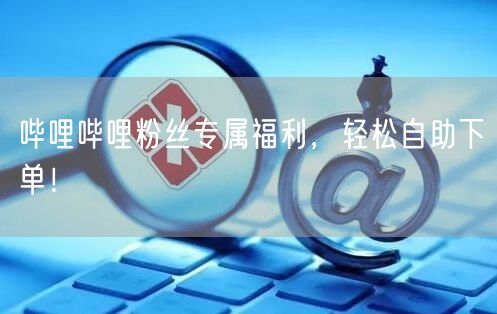 哔哩哔哩粉丝专属福利，轻松自助下单！